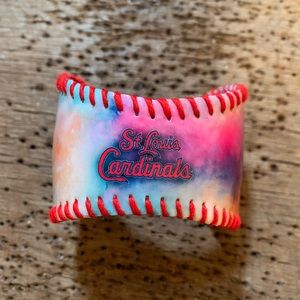 St Louis Cardinals Logo Baseball Bracelet